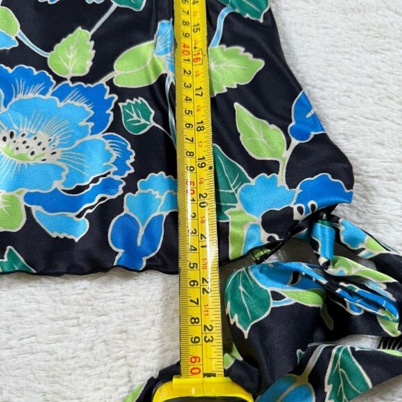 Vintage Mix It Women’s Blue Floral Tank Top Blouse - Picture 5 of 5